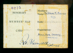 Moloney Journal,  Page 117, (Insert "Honorary Membership Card")