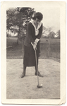 Julia Bertner Playing Golf by Ernest William Bertner (1889-1950)