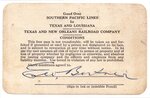 Memorabilia; Registration Certificates, Driver's License; Business Cards and Rail Passes; 1942-1955 by Ernest William Bertner (1889-1950)