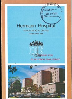 Hermann Hospital Patient Booklet (1972)