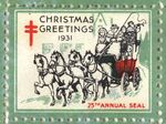 Christmas Greetings 1931: 25th Annual Seal by San Jacinto Lung Association