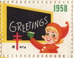 Christmas Greetings 1958 by San Jacinto Lung Association