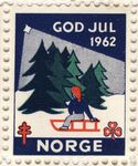 Christmas Seals Norway 1962 by San Jacinto Lung Association