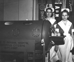 Iron lung, Memorial Hospital, 1937 by Memorial Hospital System