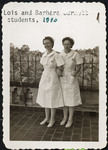 Lois and Barbara Burnett, Hermann Hospital School of Nursing Students by Hermann Hospital (Houston, Tex.)