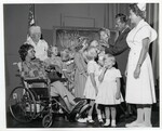 Receiving Polio Vaccinations by Harris County Medical Society