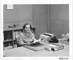 TMC Librarian Virginia Parker In Her Office by Woodallen Industrial Photographers