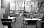 Library Interior Storm Damage by John P. McGovern Historical Collections & Research Center