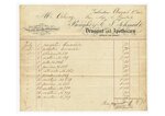 Receipt for Medicine Purchased by E F. Schmidt