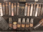 Leather Box with Empty Medicine Vials by Douglas H. Rankin