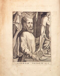 Photograph, Historical, Etching of Vesalius by Texas Medical Center and Mary Schiflett (1925-2007)