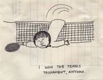 I Won The Tennis Taunament, Anyhow by Howard B. Hamilton (1918-2007)