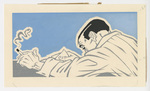 Illustration, p. 18-19: “Book Reviews” Painting of a Man smoking and reading a book by Medical Arts Publishing Foundation