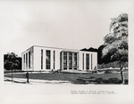 Houston Academy of Medicine Library Building architectural drawing