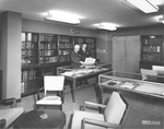 Dr. M. D. Levy and Dr. Melville Cody in TMC Library Rare Book Room by Woodallen Industrial Photographers