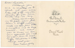 Christmas Card from Mr. and Mrs. Jolly to Lucile Baird by Lucille Baird Rogillo (1903-1992)