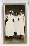 Lucile Baird and Two Nurses by Lucille Baird Rogillo (1903-1992)