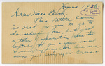 Christmas card from Mr. and Mrs. Jolly to Lucile Baird by Lucille Baird Rogillo (1903-1992)