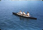 No Caption [Three People In A Kayak] by Masamichi Suzuki (1918-2014)