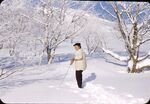 Akakura [Woman In Snow] by Masamichi Suzuki (1918-2014)