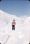 Akakura [Zoe Green In Red Sweater In The Snow] by Masamichi Suzuki (1918-2014)