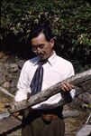 Shitake [Man With Log] by Masamichi Suzuki (1918-2014)