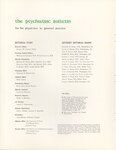 Psychiatric Bulletin, Volume 10, Number 1, Winter, p. 2 by Medical Arts Publishing Foundation