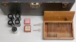 Leitz Microscope Case and Supplies - Contents by John P. McGovern Museum of Health and Medical Science