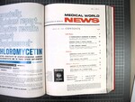 Medical World News, Vol. 1 (8), Table of Contents by Medical World News