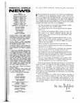 Medical World News, Vol. 4 (8), Letter from the Publisher by Medical World News