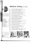 Medical World News, Vol. 10 (34), Table Contents Part 1 by Medical World News