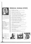 Medical World News, Vol. 10 (36), Table of Contents by Medical World News