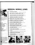 Medical World News, Vol. 10 (39), Table of Contents by Medical World News