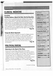 Medical World News, Vol. 34 (11), Table of Contents Part 1 by Medical World News