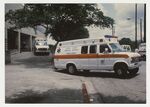 Ambulances at Jefferson Davis Hospital by Jim DeLeon