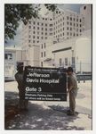 Maintenance Workers Holding Sign for Jefferson Davis Hospital in Front of Hospital by Jim DeLeon