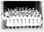 Nurses on ABCC Steps by Atomic Bomb Casualty Commission