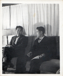 Dr. Suzuki and Another Man on a Couch by Atomic Bomb Casualty Commission