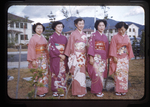 Five Hiroshima Nurses Outdoors by Robert D. Lange (1920-1999)
