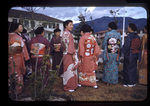 Group of Hiroshima Nurses Gathered Outdoors by Robert D. Lange (1920-1999)
