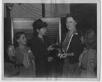 Henriette de Beaulieu Being Presented a Corsage by the Brownies by San Jacinto Lung Association
