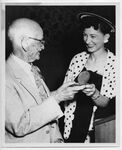 Dr. Bundy Receiving a Medal from Texas Tuberculosis Association
