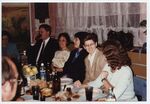 Bahyt Tumenova, Leif Peterson, Terry Hayes, Raye Hurwitz, Betty Carter, 1996 [restaurant/dinner] by Teresa Hayes