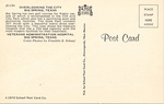 Veterans Administration Hospital, Big Spring, TX (Back) by School of Post Card Co.