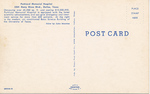 Parkland Memorial Hospital, Dallas, TX (Backl) by Texas Post Card Co.