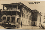 Hamilton Sanitarium, Hamilton, TX (Front) by John P. McGovern Historical Collections & Research Center