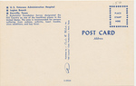 U, S, Veterans Adminstration Hospital, Legion BranchKerrville, TX (Back) by Charles R. Walralf, Inc.