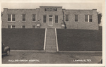 Rollins-Brook Hospital, Lampasas, TX (Front) by John P. McGovern Historical Collections & Research Center