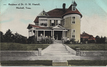 Residence of Dr. O. M.Heartsill, Marshall, TX (Front) by CT Iris Hand Colored