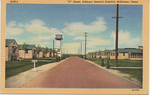 "D" Street, Ashburn General Hospital, McKinney, TX (Front) by C. T. Art-Colortone Post Card